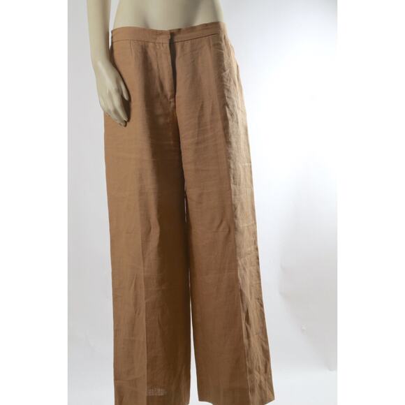 Unbranded Wool Beige Coat with MaxMara Linen Pants Set Suit Size 12 - Picture 10 of 16